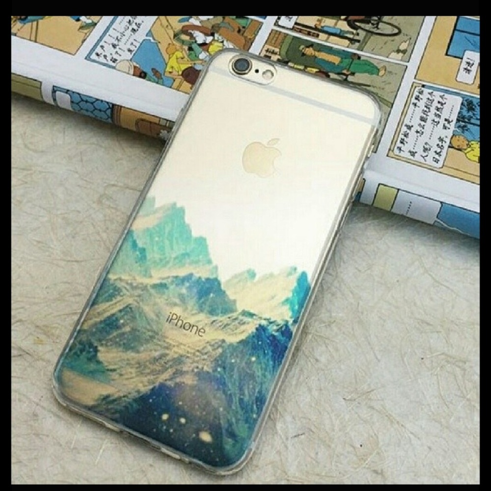 Iphone 6+ plus cover mountains