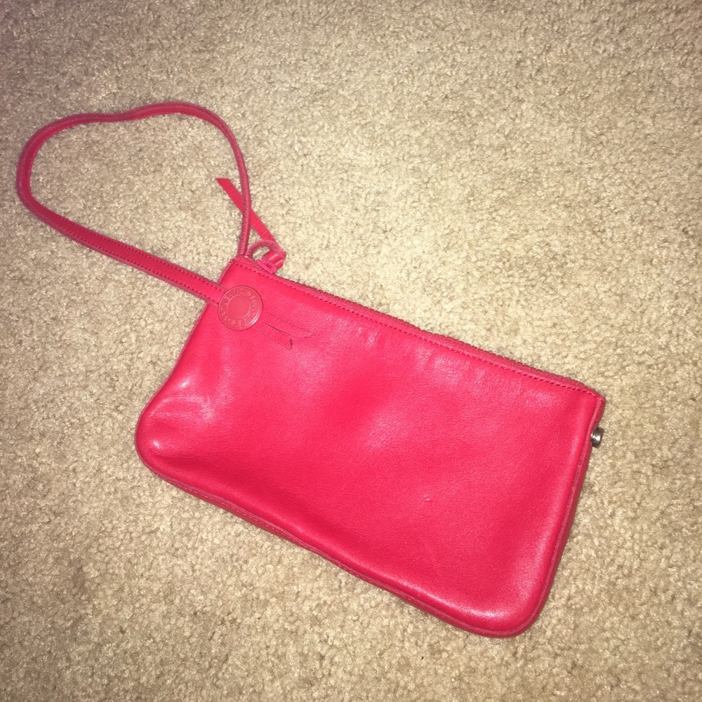 GAP Vintage Leather Red Clutch