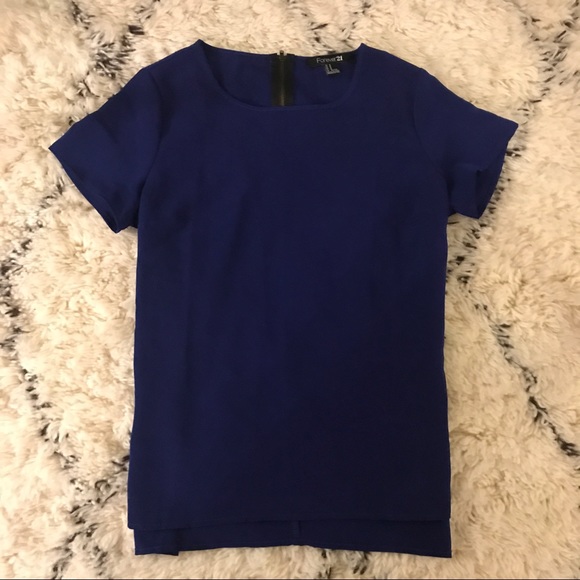Forever 21 Tops - XX1 Dark Blue Short Sleeve Top