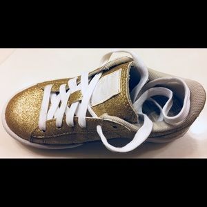 Girls gold sneakers