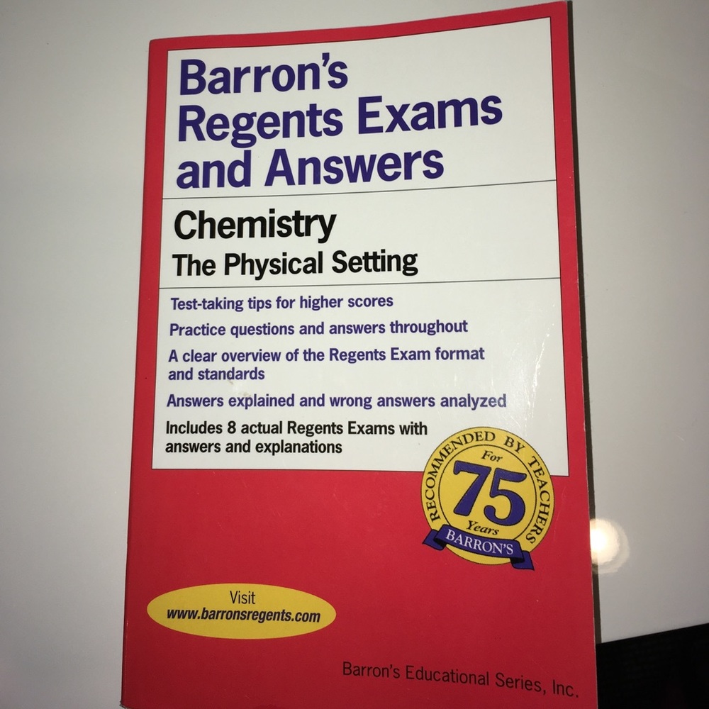 Barons regents exams and answers for chemistry