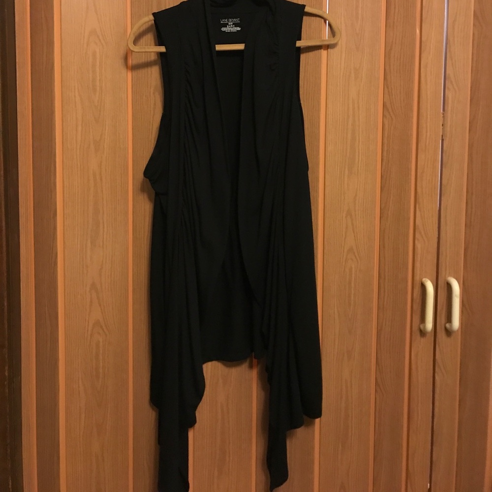 Lane Bryant Black Vest