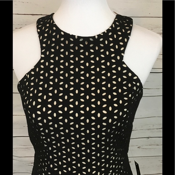 Black Over Nude Dress - Picture 3 of 6