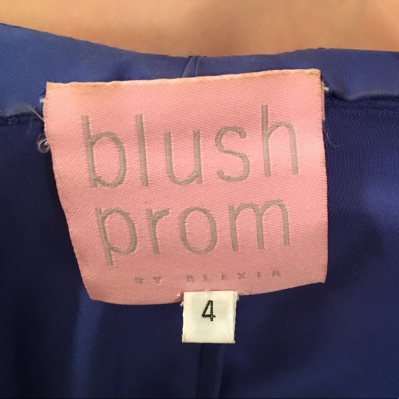 Prom Dress Elegant Royal Blue Dress w/ Rhinestones - Picture 8 of 8