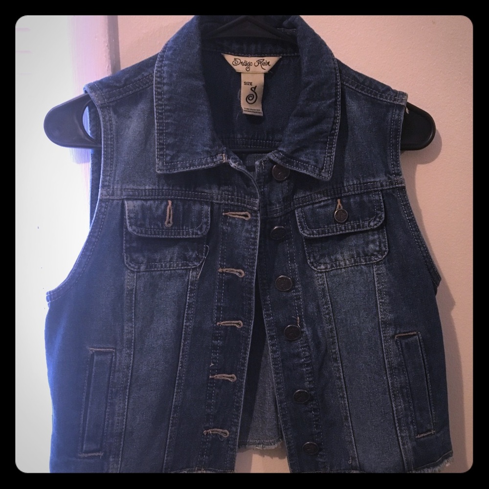 Denim Vest with pockets
