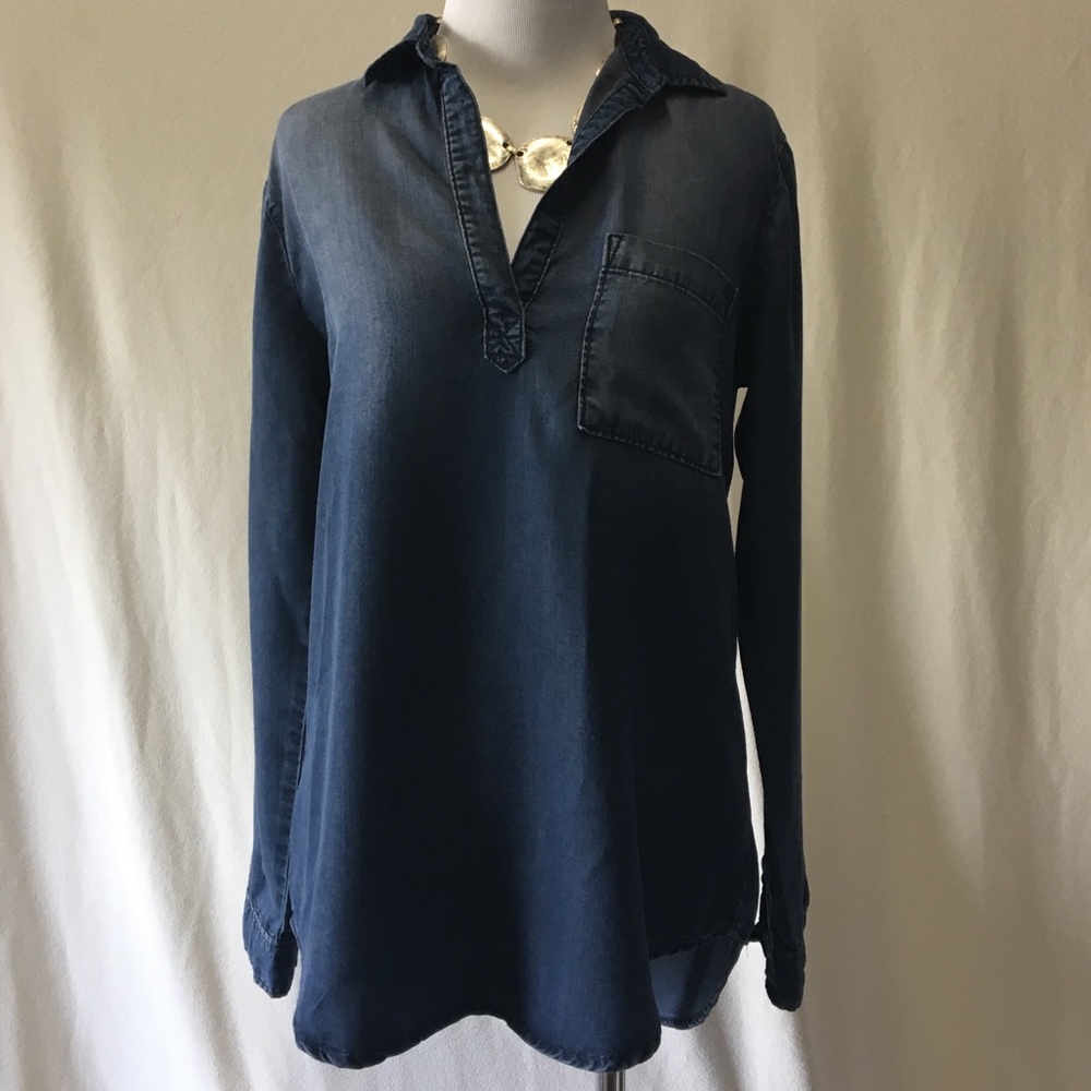Chambray collared shirt