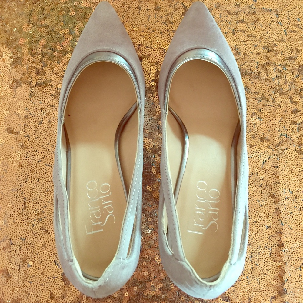 Gorgeous gray with silver Franco Sarto heels!