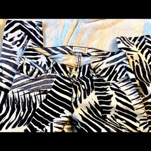 Express Tropical Cropped Jegging sz.2