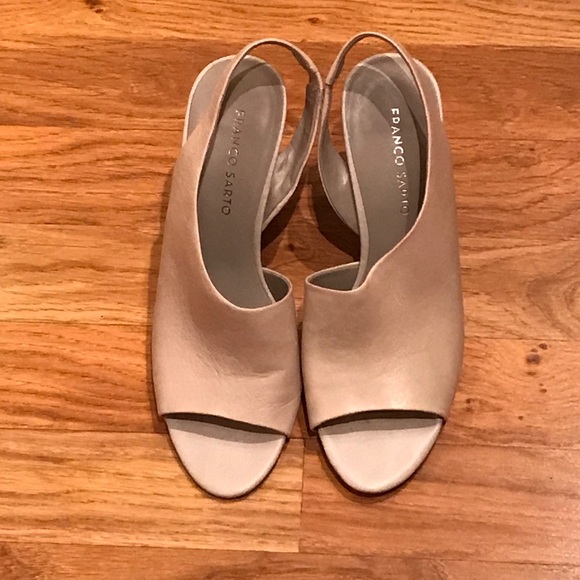 Franco Sarto Shoes - Franco Sarto cream slingback wedges