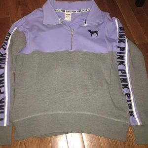 PINK purple/gray pullover