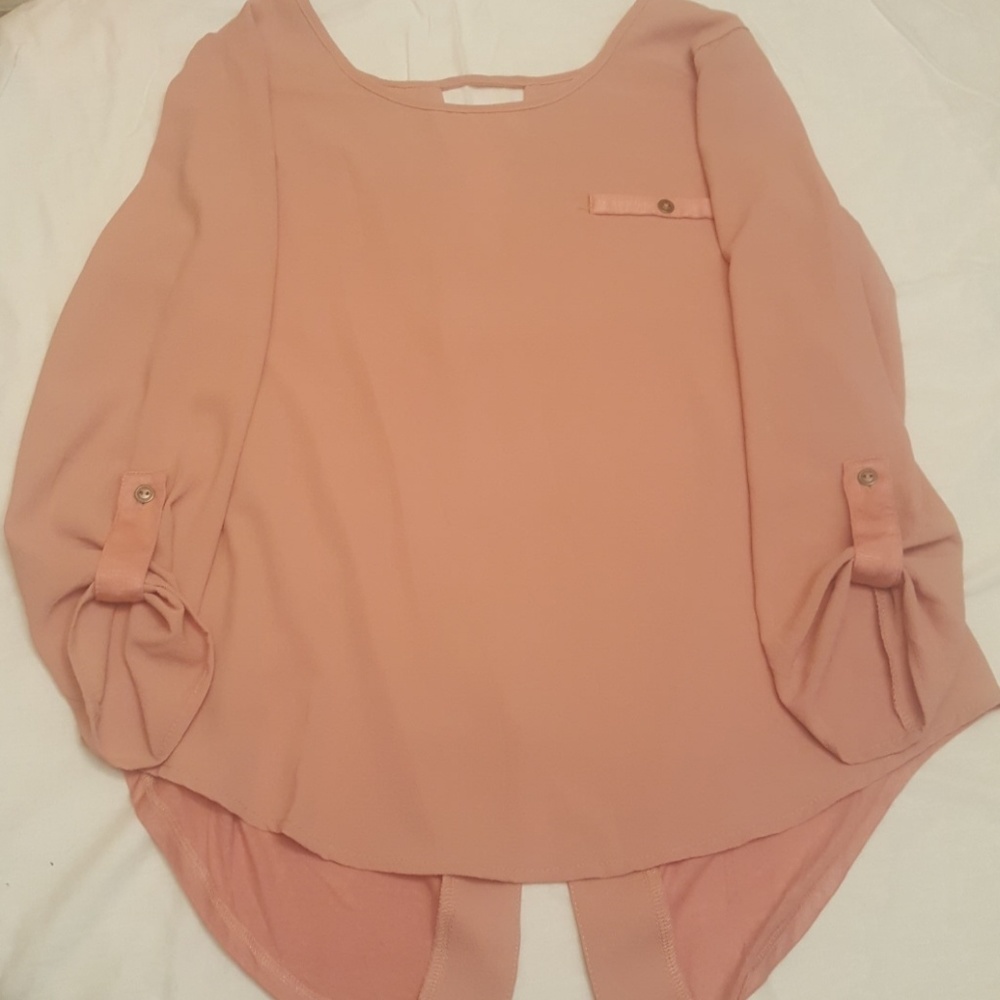 Cute pink casual blouse