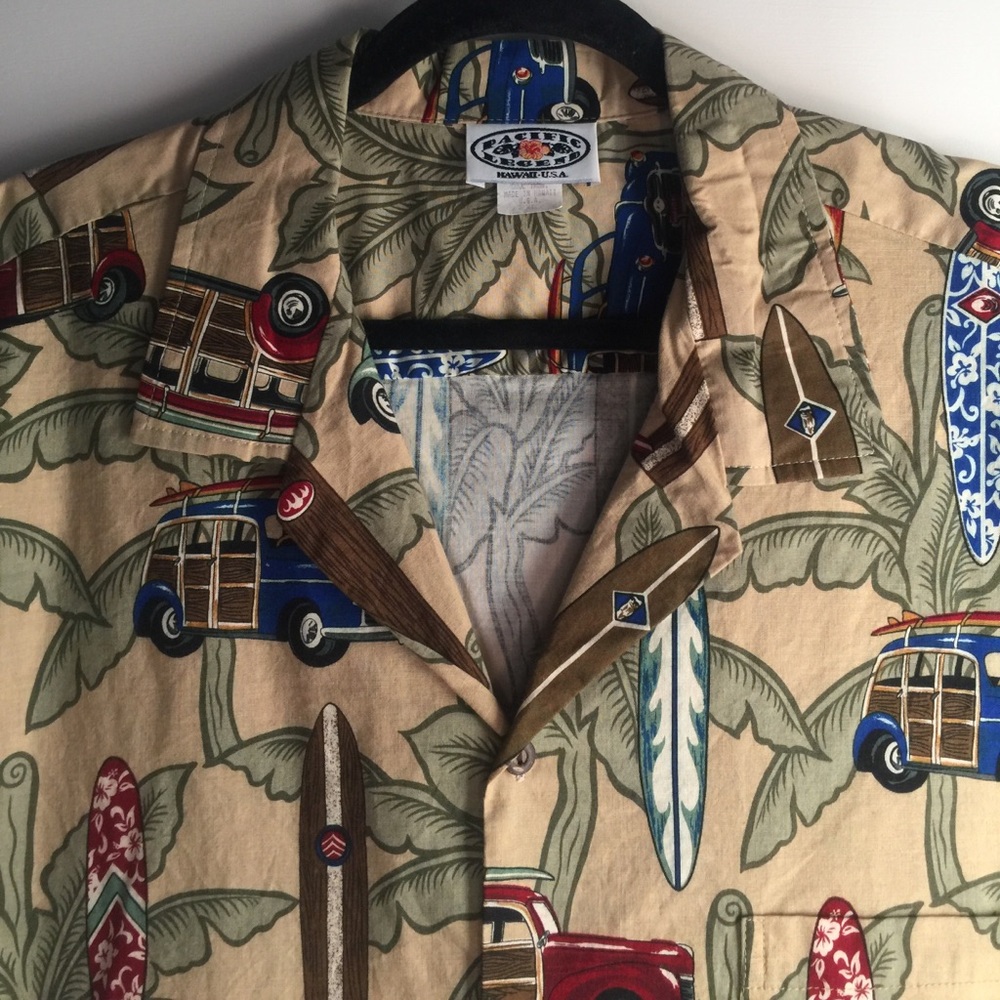 Vintage men's Hawaiian shirt
