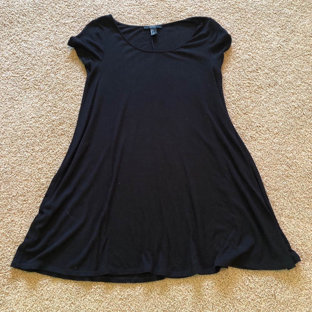 ❤️ Black T-shirt Dress