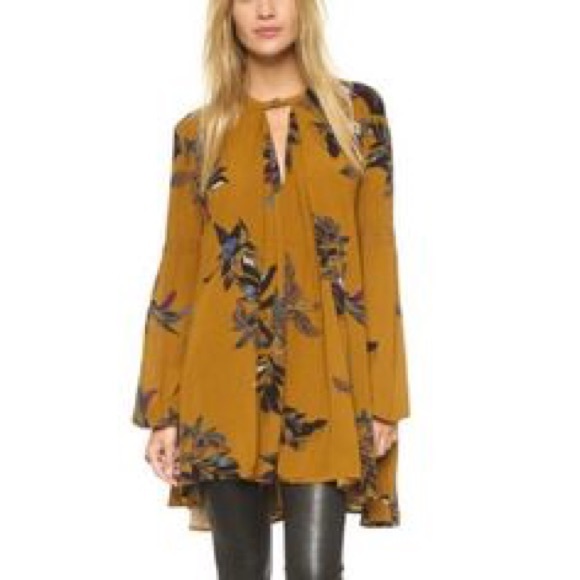 Free People Tops - EUC: Free People Electric Orchard Tree Swing Tunic