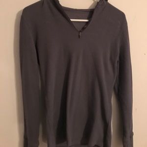 Cuddl duds fleece grey hoodie size small