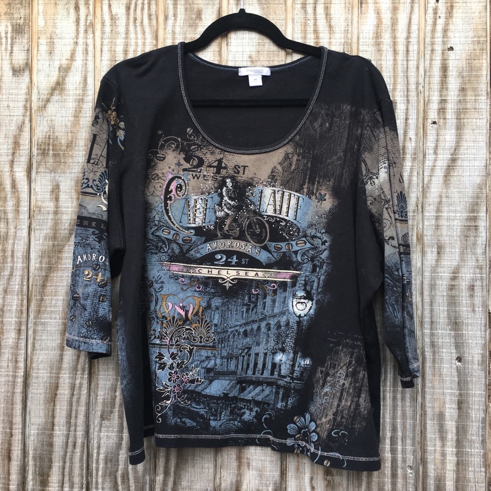 ❤️FINAL PRICE ❤️ Crop 3/4 sleeve front/back