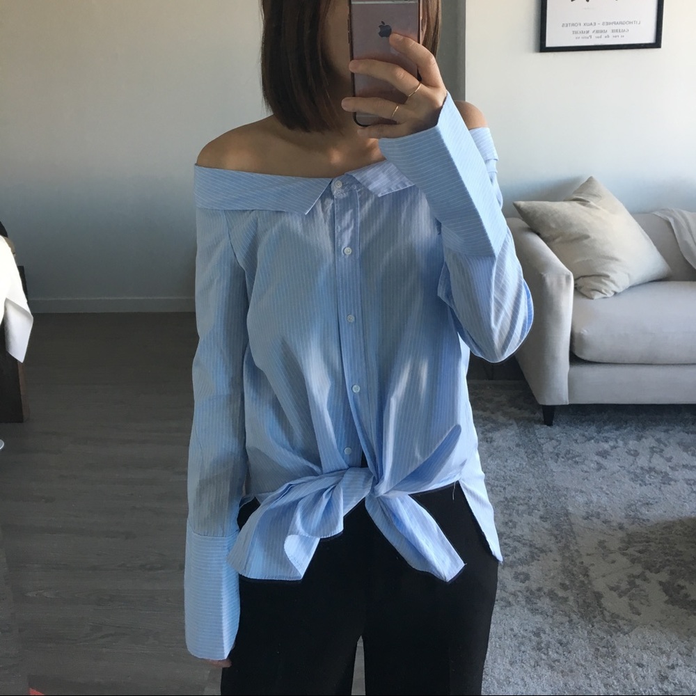 Zara over the shoulder top size small