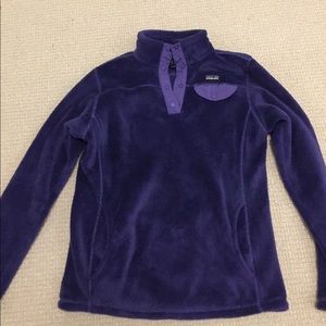 Purple fleece Patagonia pullover