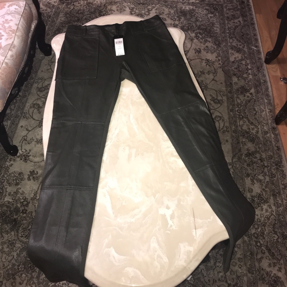 BCBG “Connor” leather pants