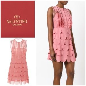 New w/ Tags Red Valentino Pink Ruffle Dress