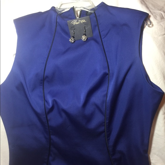 Deep Blue cocktail dress size Large - Picture 8 of 8