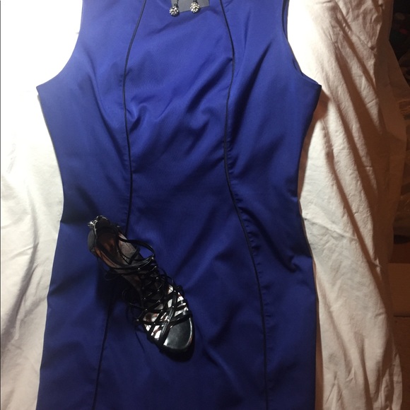 Deep Blue cocktail dress size Large - Picture 2 of 8