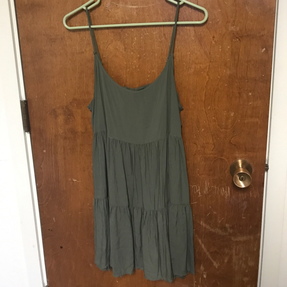 Olive Green Tank Dress