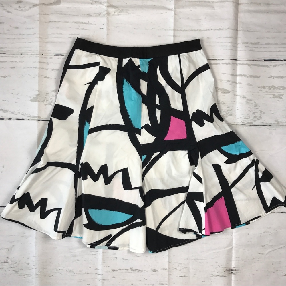 Itw by Claude Brown Geometric Pattern Skirt Size 2