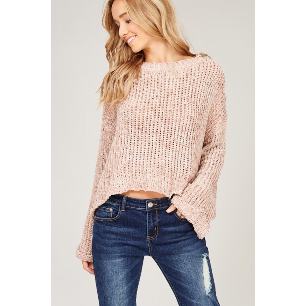 1 large left! MALIA Velvet Yarn/Chenille Sweater - Picture 3 of 8