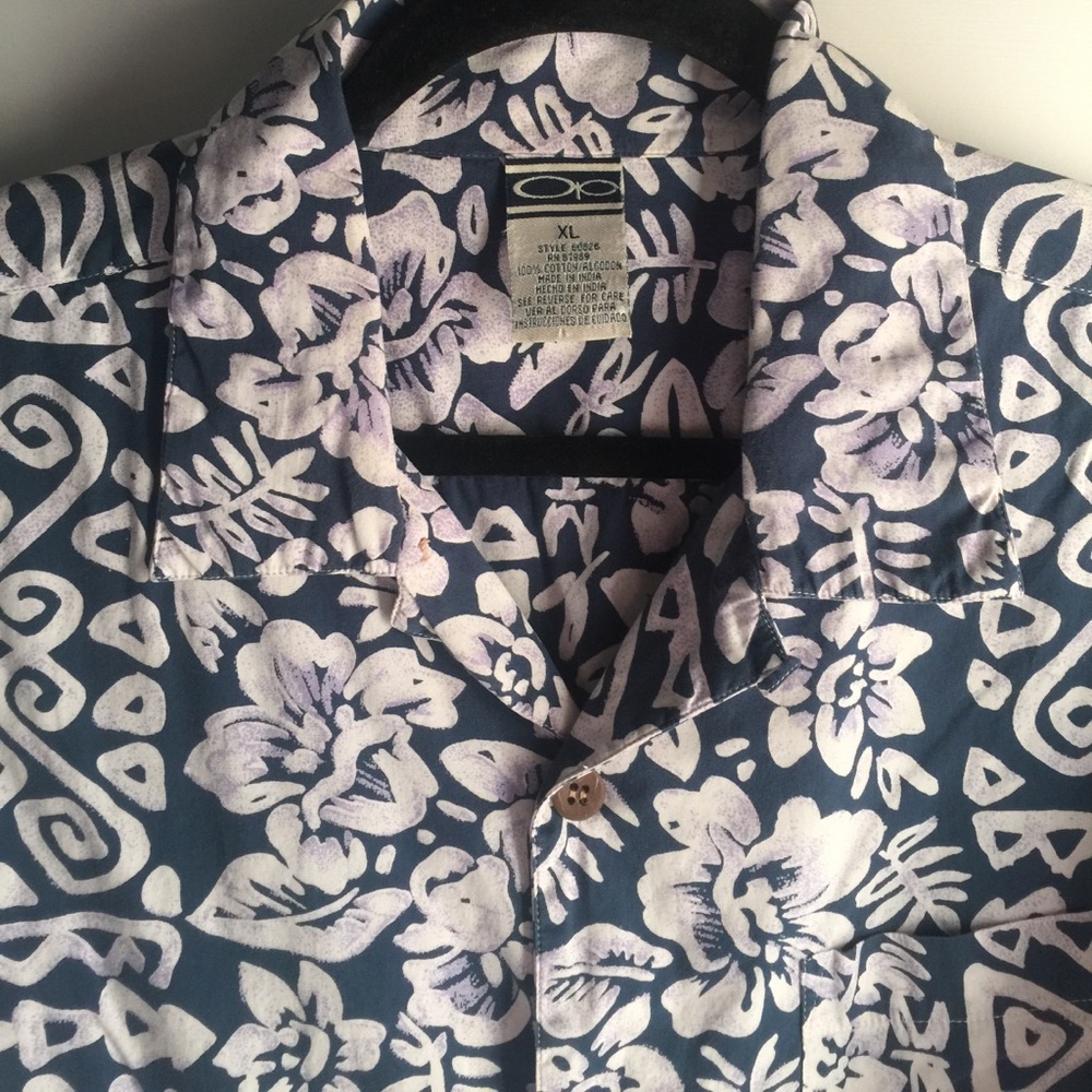Men's OP vintage Hawaiian shirt