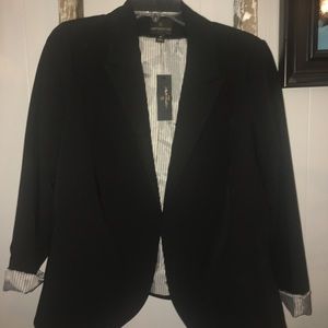 Pinstripe satin lined Worthington Blazer