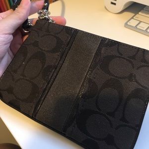 Brown coach wristlet Brown coach wristlet