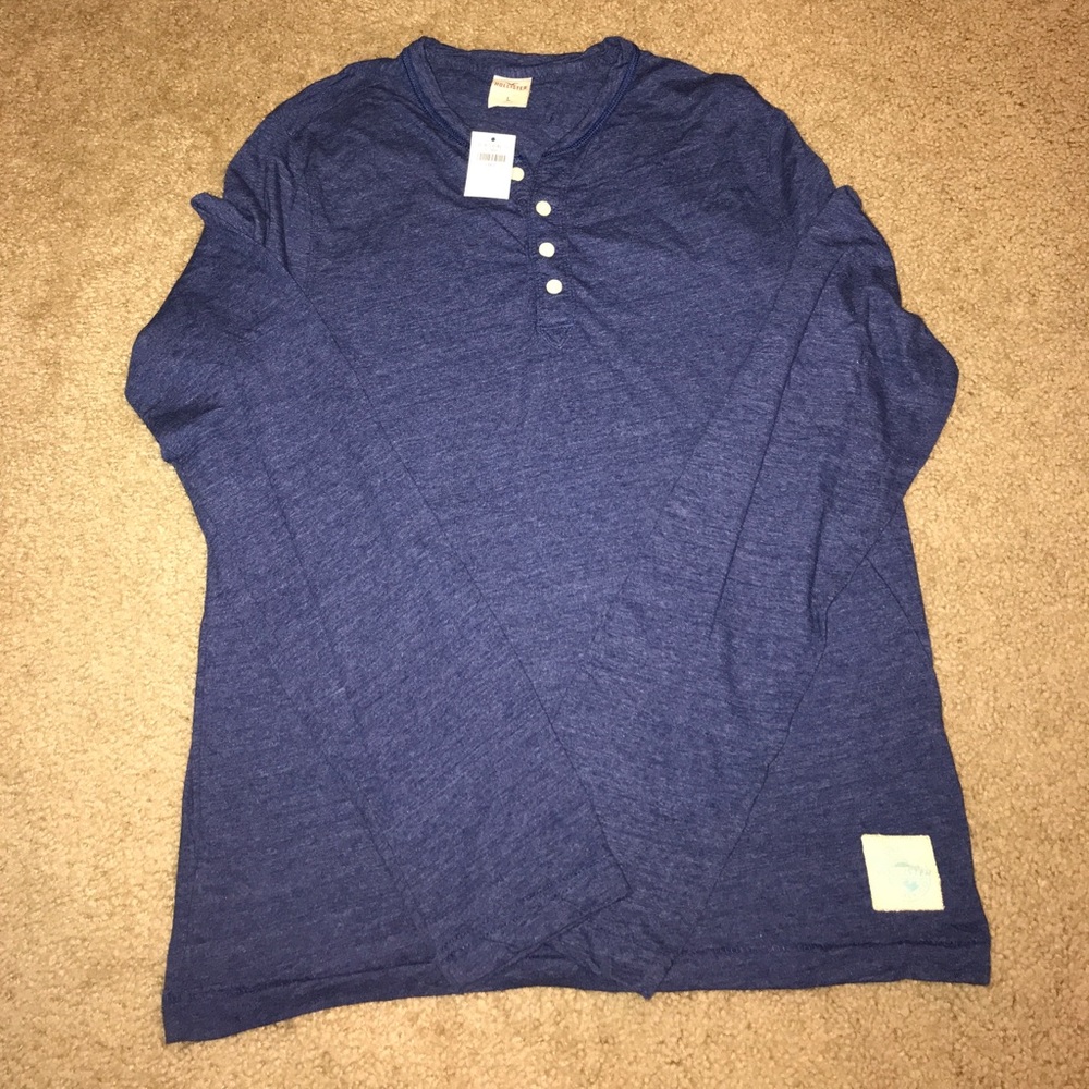 Hollister navy size large NWT long sleeve