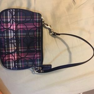 Coach small wristlet purse with strap Coach small wristlet purse with strap