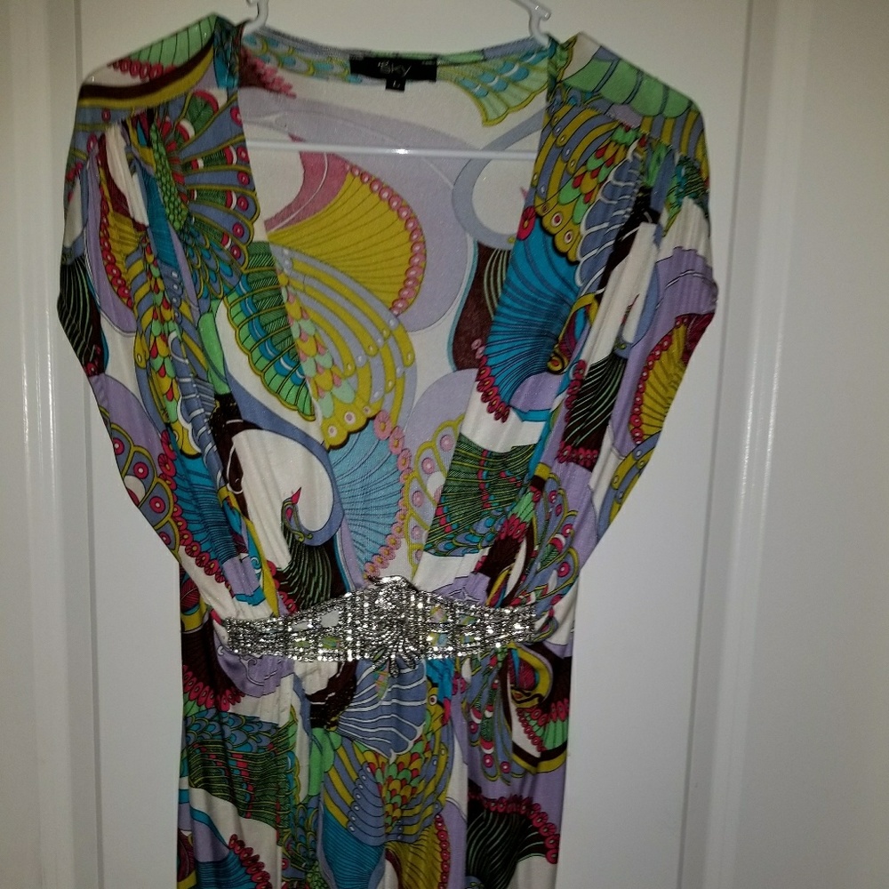 Short Peacock Cocktail Dress