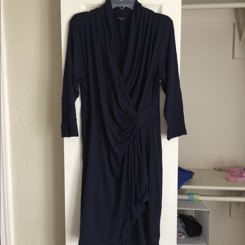 Kären Kane petite navy blue dress—Xl