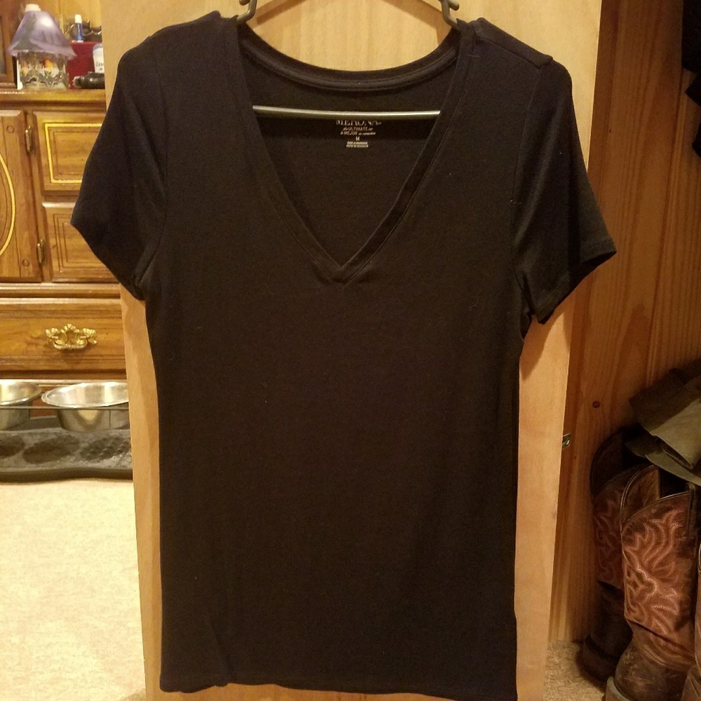 Black V-neck
