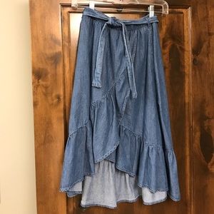 Zara Girls Denim Skirt - 13/14