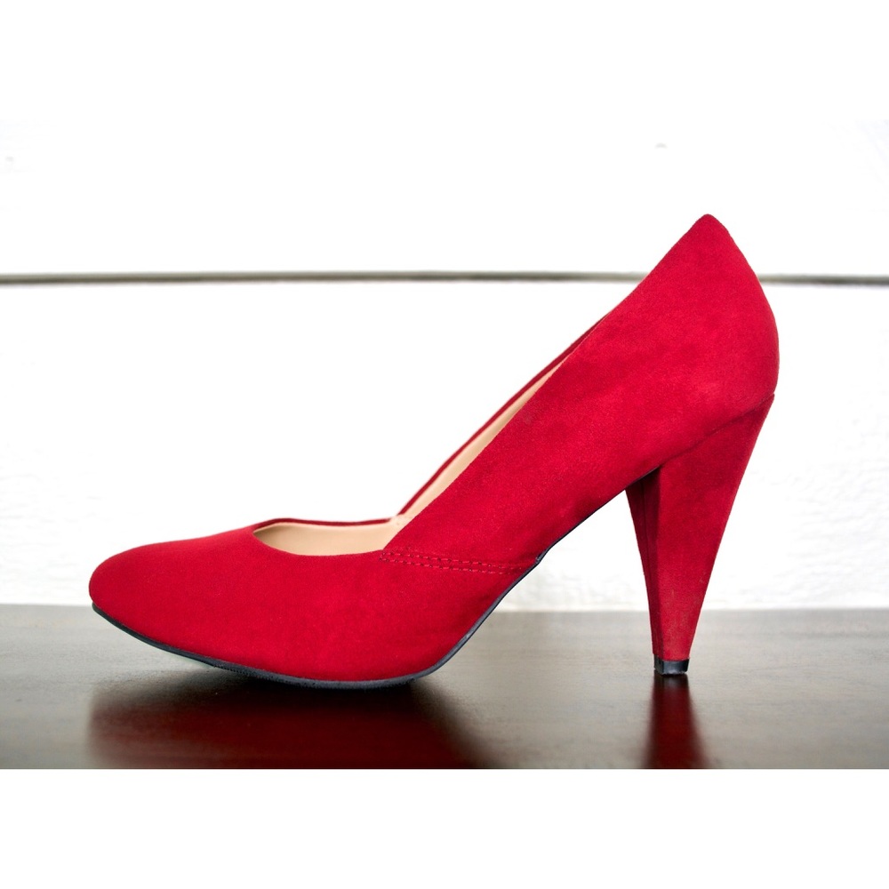Classic Red Suede Heel