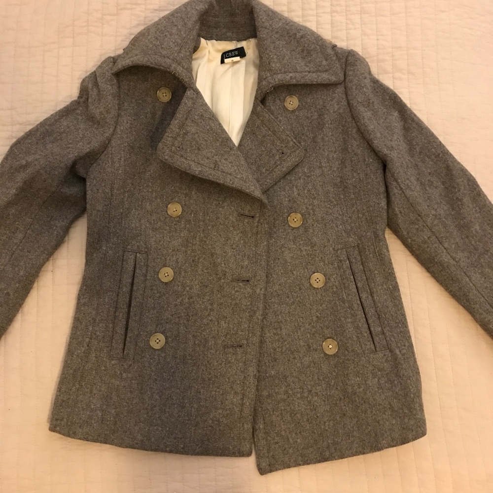 J.Crew Grey Pea Coat