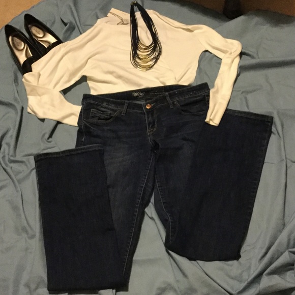 🚩Jeans Low rise Boot cut Size 12 31L - Picture 1 of 5
