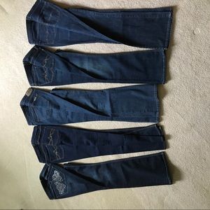Five pairs of women's jeans size 10