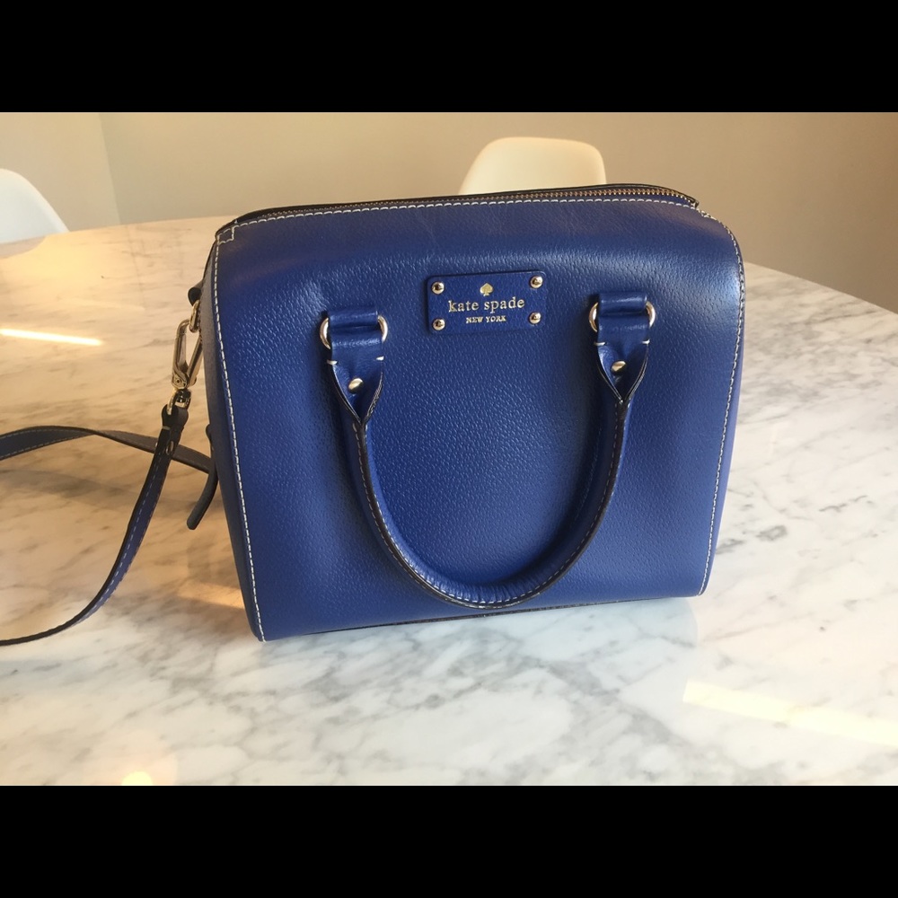 Royal Blue Kate Spade bucket bag