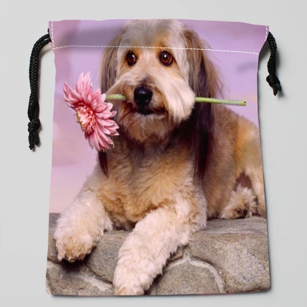 Doggie Drawstring Pouch
