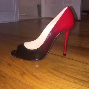 Louboutin Yootish ombré peep toe pumps