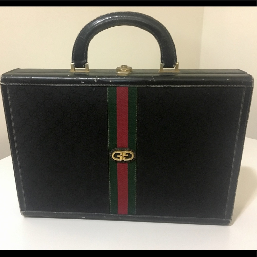 🍬Gucci GG Plus vintage briefcase!!