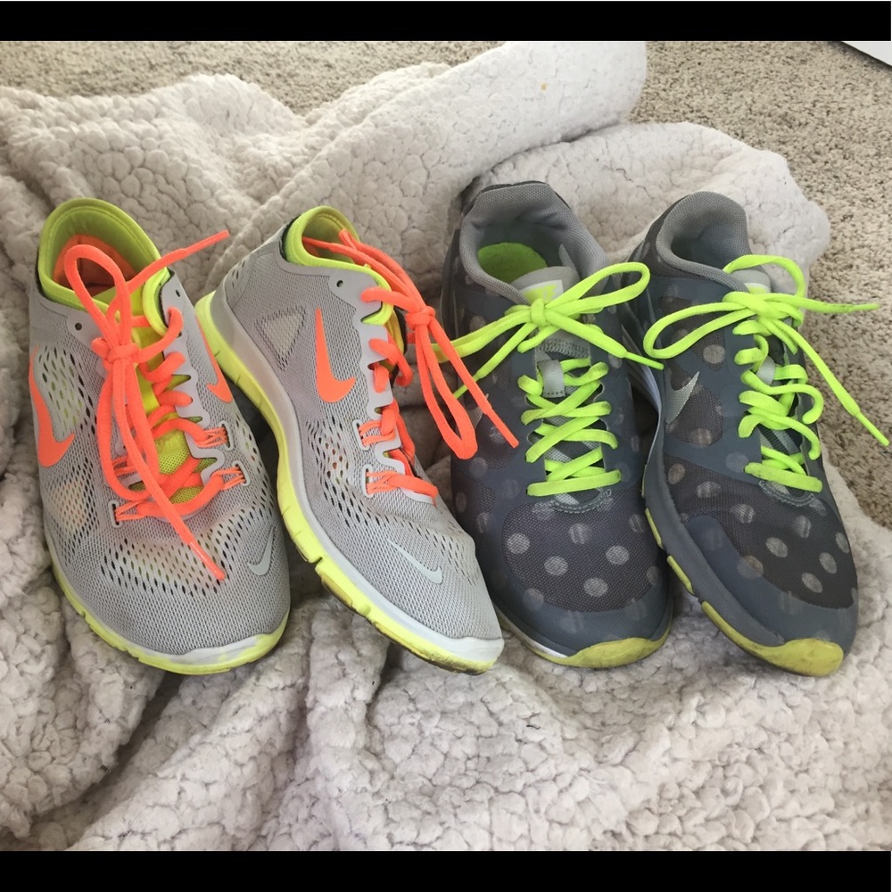 🚫SOLD🚫Two pairs of Nike training running sneaker