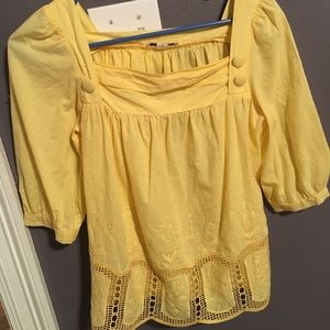 Yellow blouse