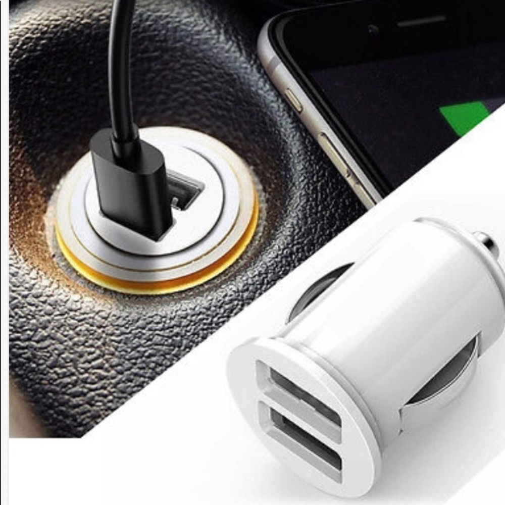 Car truck dual 2 port USB mini charger