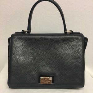 Kate Spade black suede & leather purse.